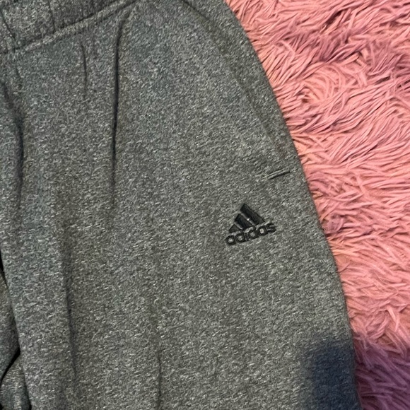 gray and black adidas sweatpants - Picture 2 of 5